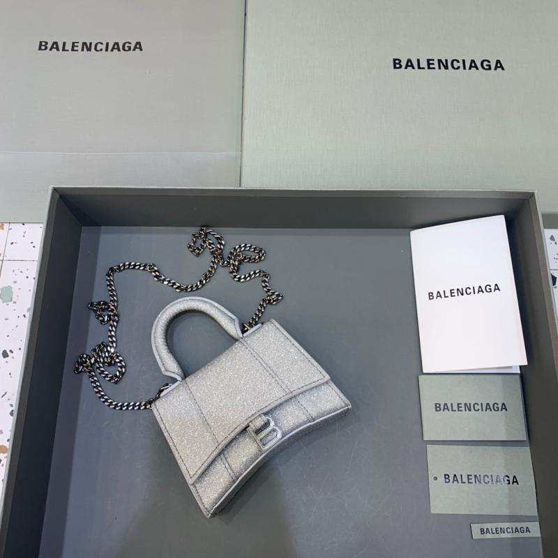 Balenciaga Bags 664676 Shiny Silver